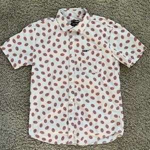 Mens Brixton Button Down Shirt Size M